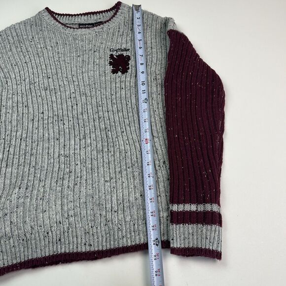 Harry Potter Gryffindor Ribbed Knit Pullover Sweater S Jumper Cosplay Quidditch - Picture 7 of 9